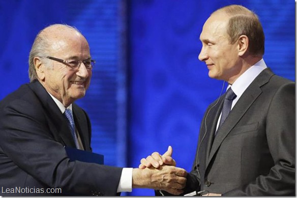 Putin aseguró que Blatter merece ganar el Premio Nobel