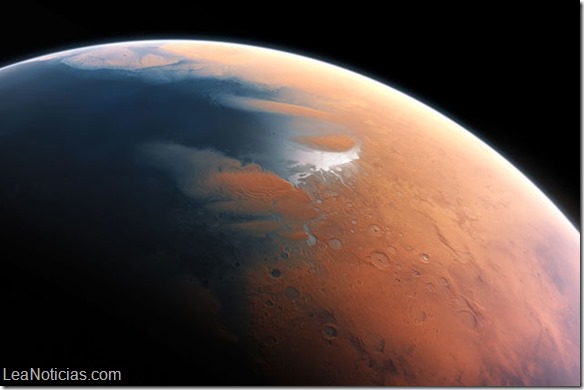Descubren un lago seco en Marte que podría ser una fuente de vida