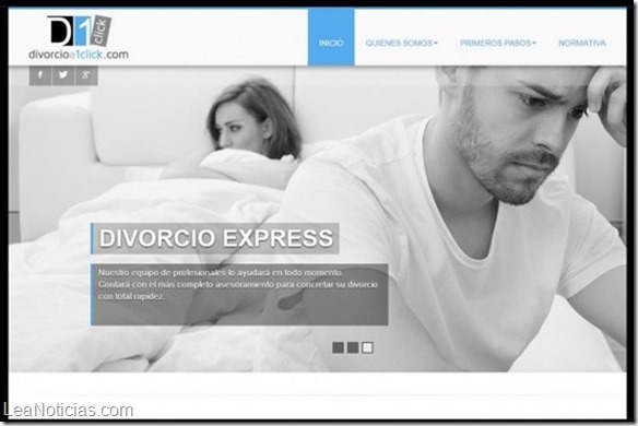 Nuevo sitio web que permite tramitar el divorcio con un click