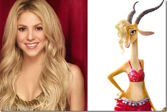 Shakira prestará su voz a una gacela de disney