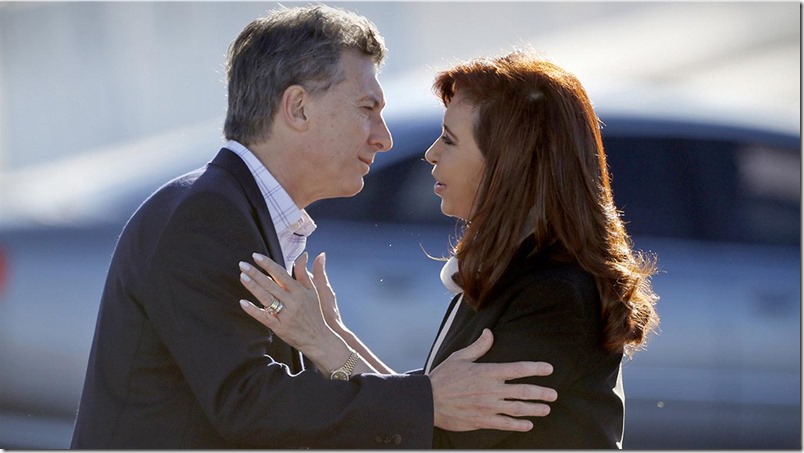 Cristina y Mauricio Macri