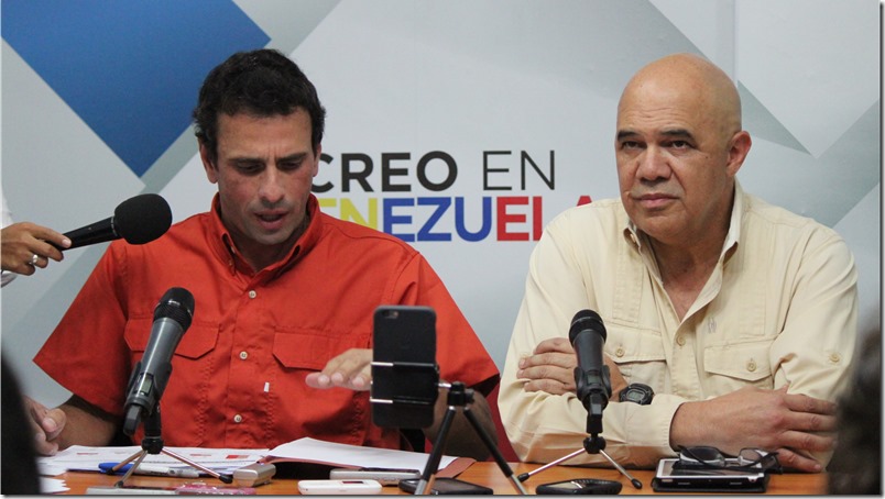 Capriles: No hay forma de que el gobierno gane las elecciones del 6D