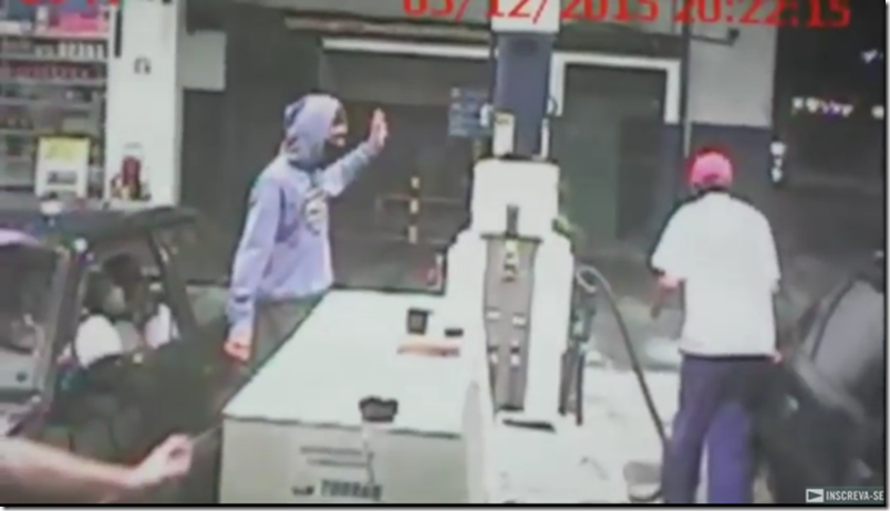 Video: Intentaba atracar gasolinera y así lo atrapó la policía