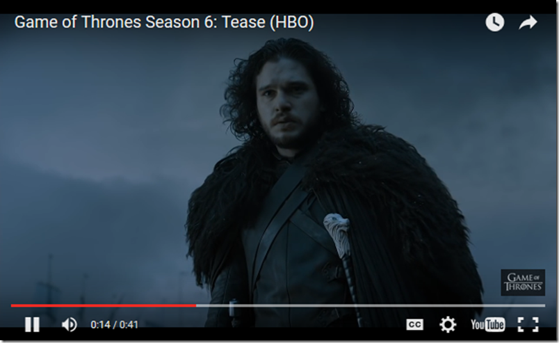 OMG: Este es el primer teaser de la sexta temporada de Game Of Thrones (video)