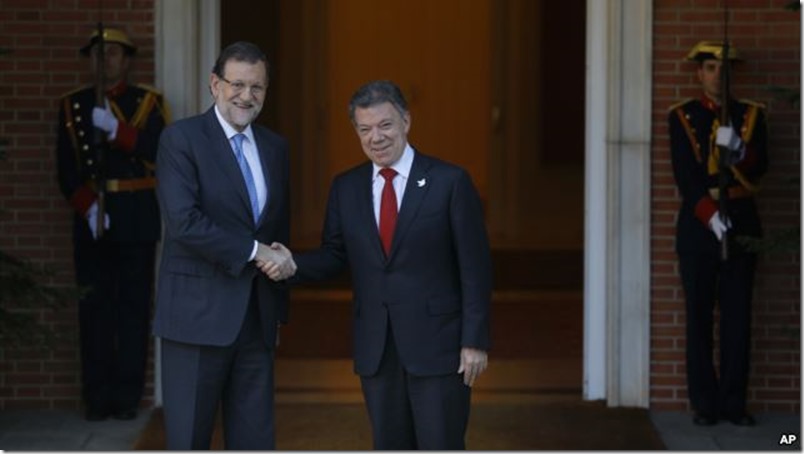 juan-manuel-santos-rajoy-visa-colombia