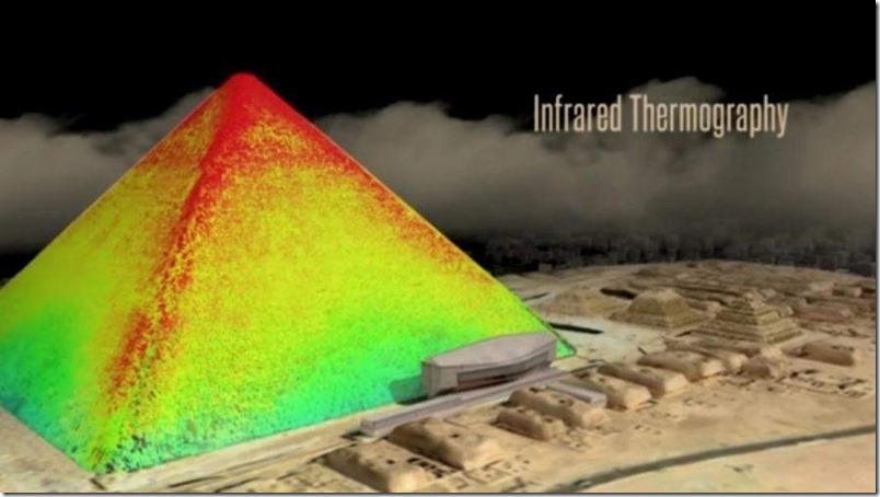 Encuentran partículas de energía dentro de la pirámide de Keops