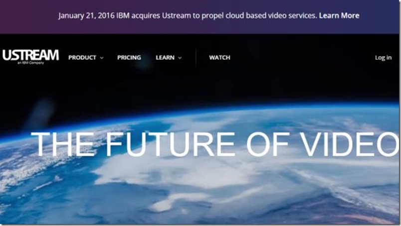 IBM confirma la adquisición del servicio de streaming de vídeo Ustream