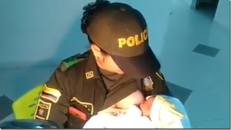 Mujer policía encontró una bebé abandonada, para salvarla tuvo que hacer algo increíble