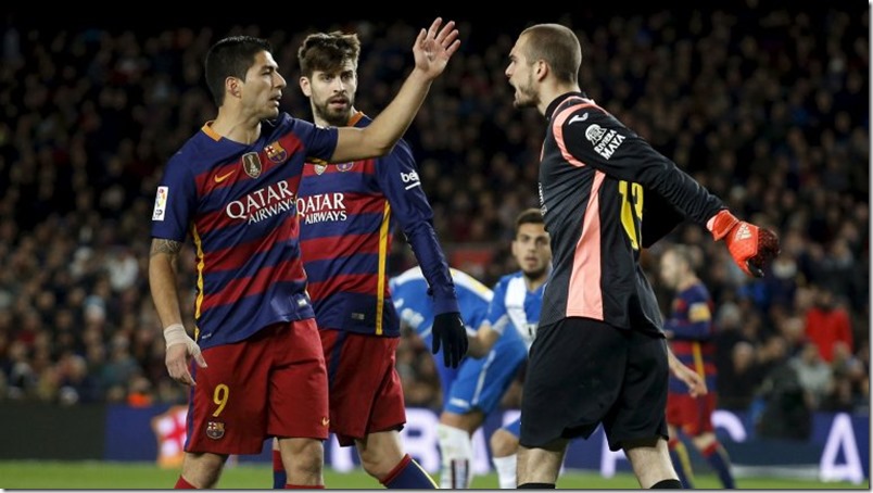 Luis Suárez sancionado por insultar a jugadores del Espanyol