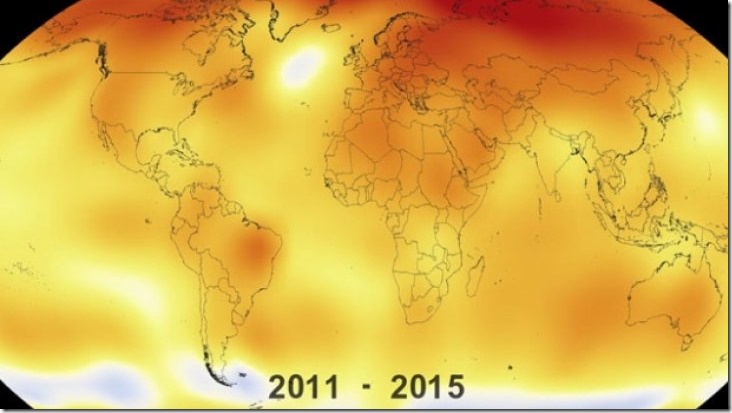 La NASA muestra en 30 segundos cómo ha cambiado el clima (Video)