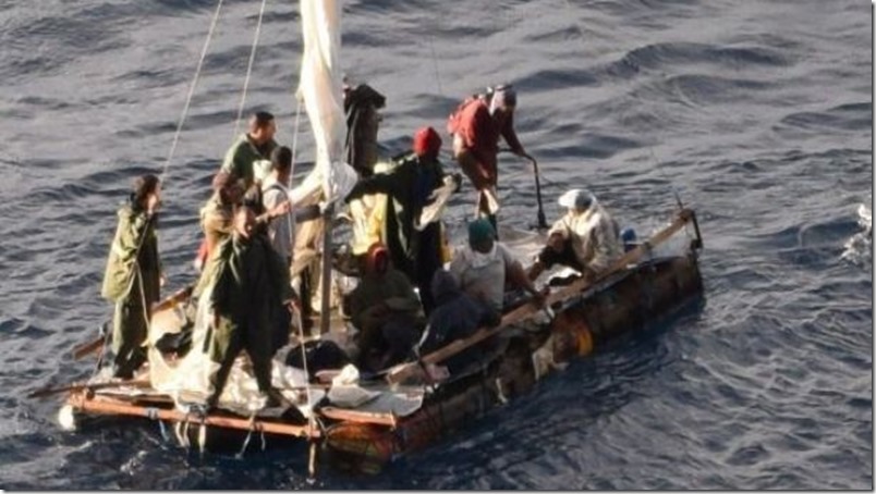 Crucero de lujo rescató a 16 balseros cubanos en alta mar