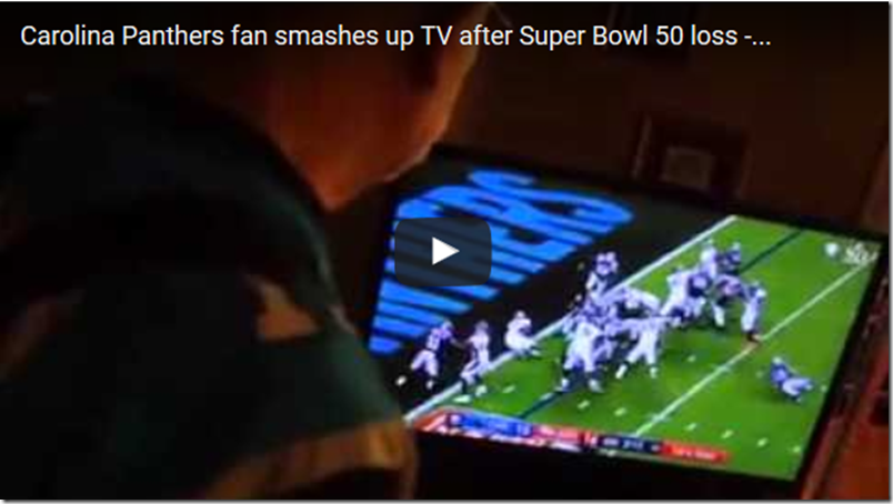 Hincha destruye todo luego que su equipo perdiera el Super Bowl (video)