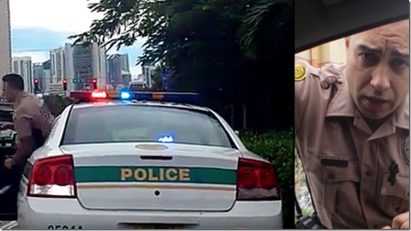 Mundo al revés: Mujer detuvo a un policía en Miami por exceso de velocidad (video)