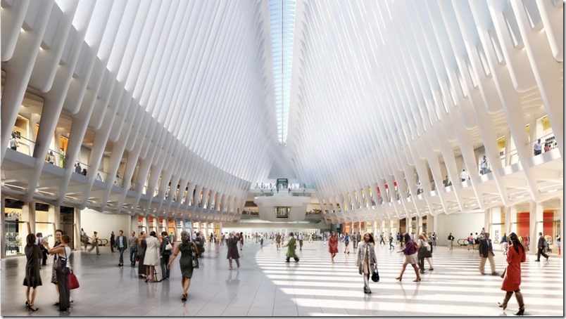 El Oculus de Nueva York en el World Trade Center, perfectamente hermoso