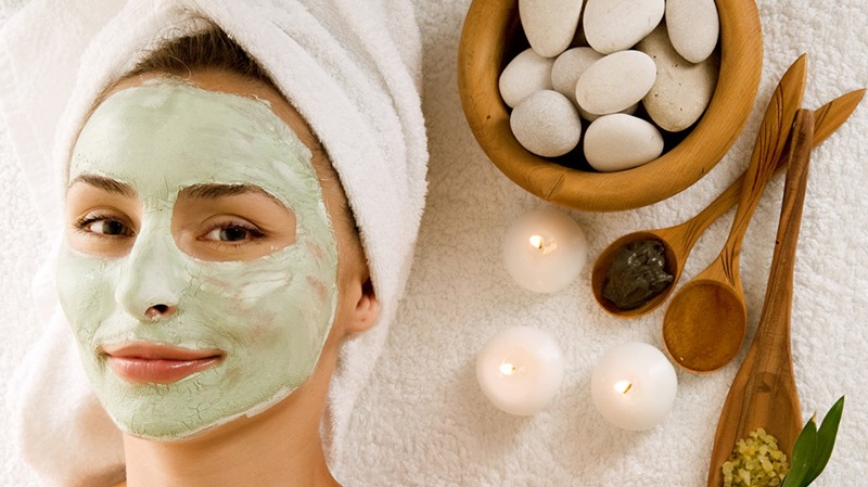 Spa Facial Mask. Dayspa 