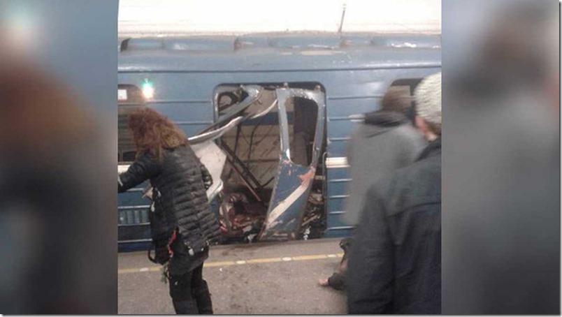 Al menos diez muertos deja explosión en el metro de San Petersburgo (video)