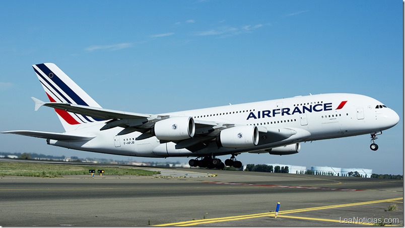 Air France cancela vuelos hacia Venezuela hasta el dos de agosto