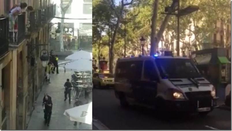 Al menos 13 fallecidos y 20 heridos en un atentado en Las Ramblas en Barcelona