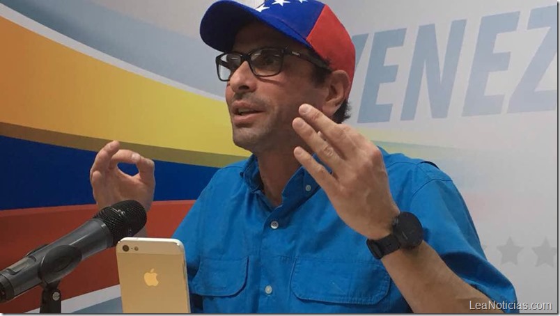 Capriles: La constituyente busca quiebre moral de los venezolanos