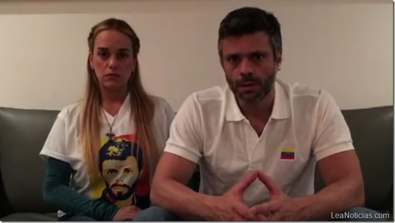 Leopoldo López anuncia embarazo y pide a la gente que siga luchando con fuerza y esperanza (video)