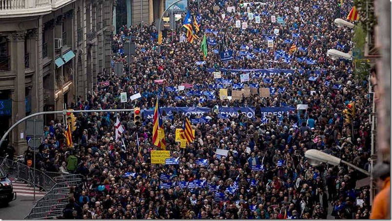 marcha contra el terrorismo en barcelona