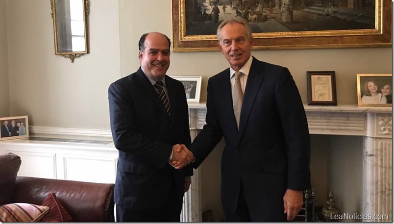 Julio Borges se reunió con ex Primer Ministro británico, Tony Blair, en Londres
