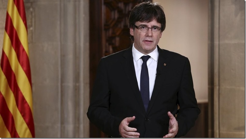 Puigdemont no precisa al Gobierno español si declaró la independencia de Cataluña