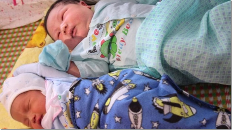 Mujer vietnamita dio a luz un niño de más de siete kilos (foto)