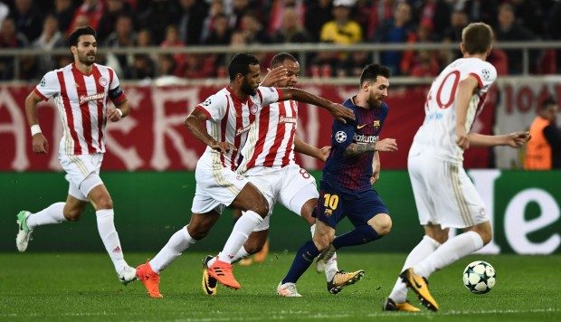 Barcelona igualó sin goles ante Olympiacos en Grecia por la UEFA Champions League