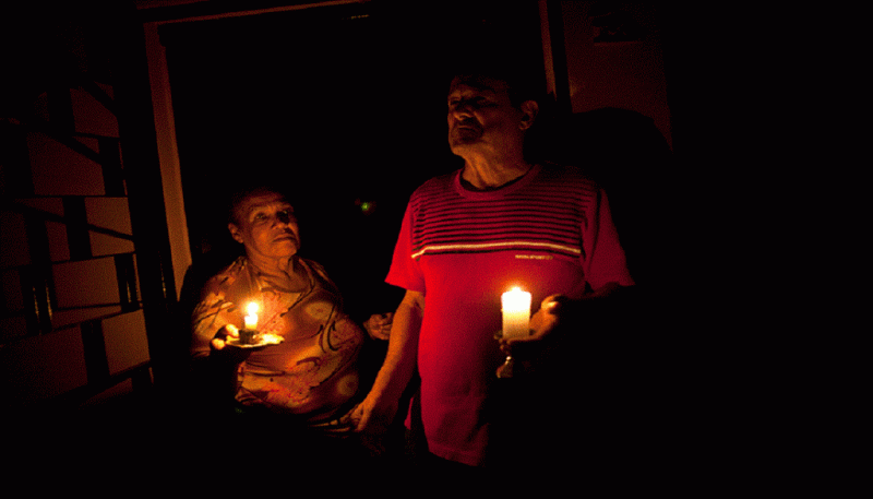 Gran parte del oeste de Caracas amaneció este lunes sin servicio eléctrico