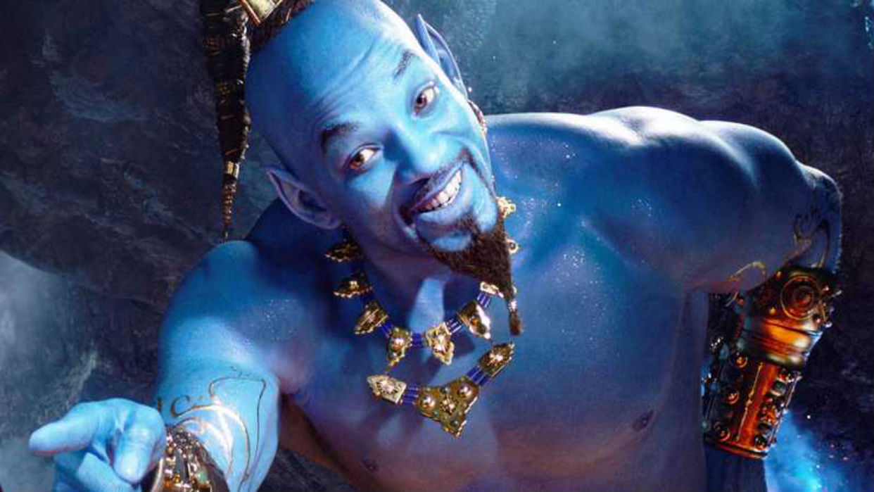 Disney libero nuevo trailer de «Aladdin» con un Will Smith azul