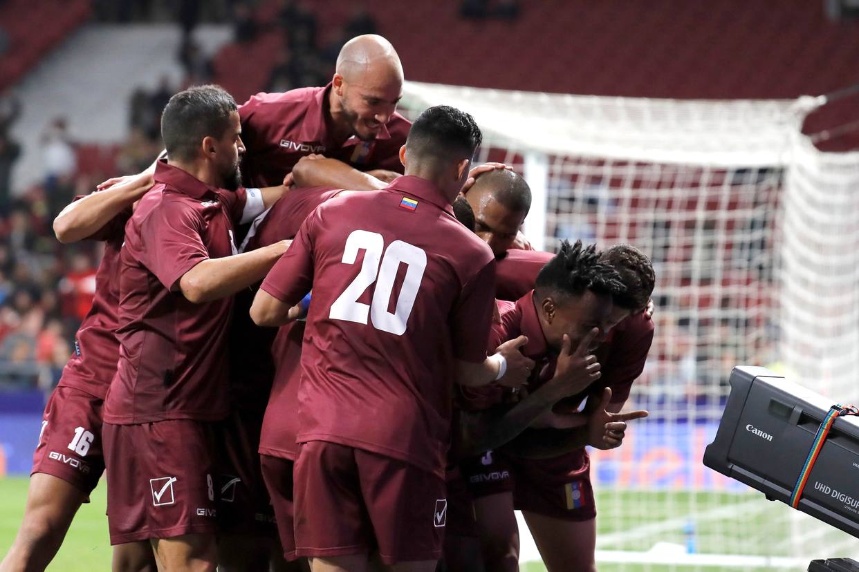 La Vinotinto bailó joropo con Argentina en Madrid