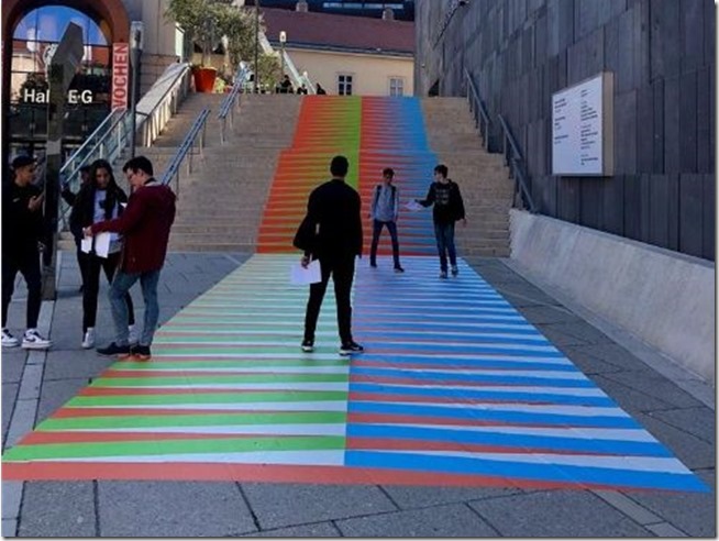 Inauguran en Viena una pasarela cromática de Carlos Cruz Diez