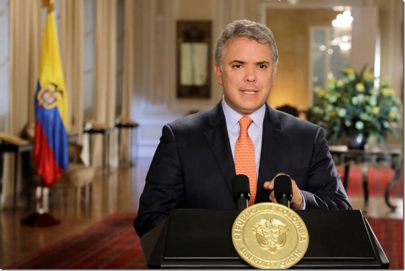 Iván Duque dice que la solución para Venezuela no es la intervención militar