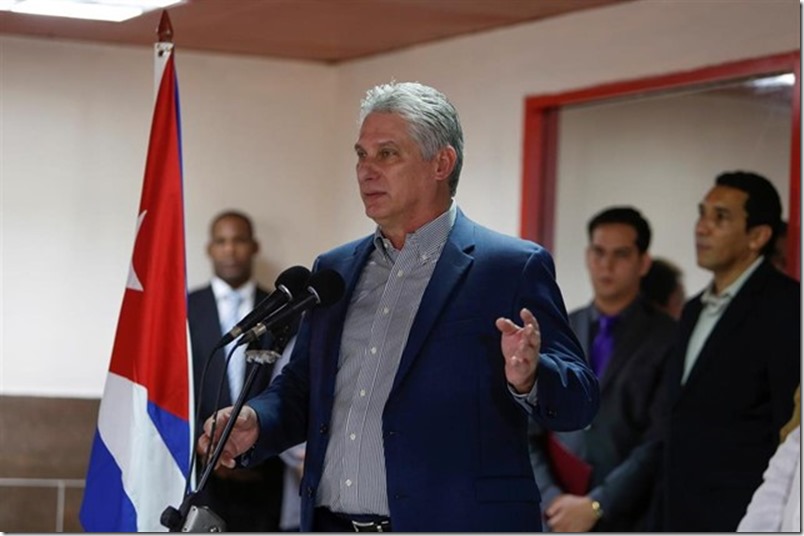 Presidente de Cuba proclama apoyo «eterno e incondicional» a Venezuela