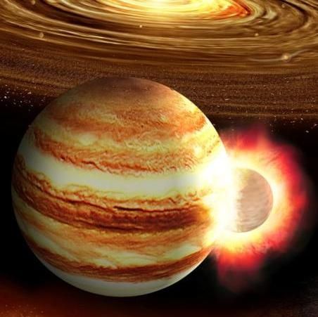 Planeta con 10 veces la masa de la Tierra puede haber golpeado a Júpiter