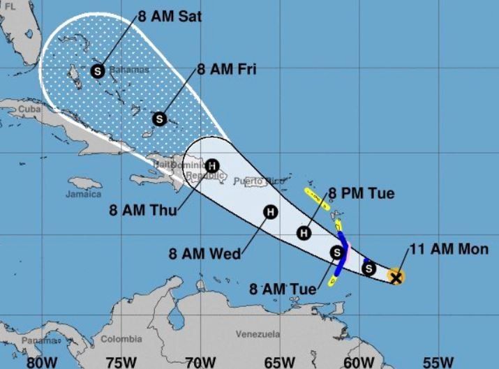 Tormenta tropical Dorian amenaza el Caribe y podría convertirse en huracán