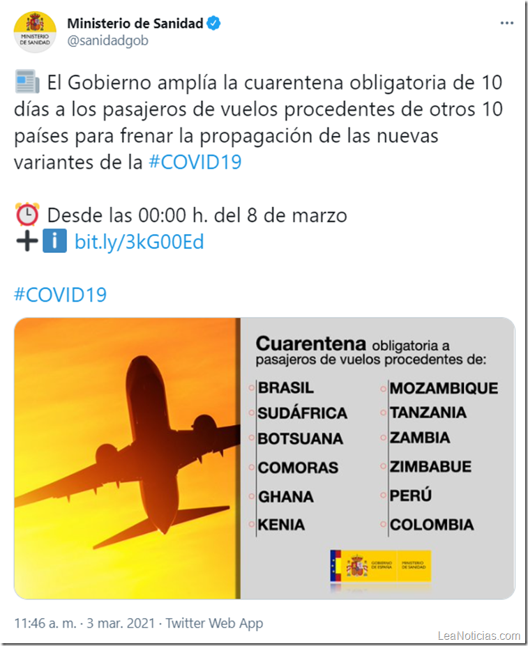 cuarentena-españa-colombia-peru-marzo-2021