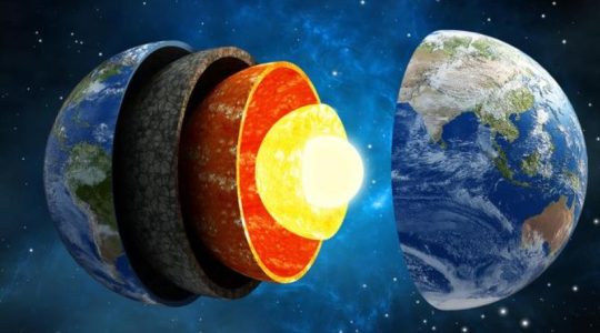 El centro de la Tierra sería una bola de hierro de 650 kilómetros de radio