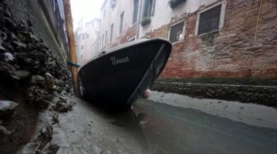Los canales de Venecia se quedaron sin agua por la sequía