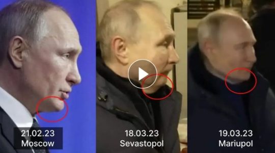 Las imágenes que hacen sospechar de que Putin usa un doble en sus visitas a Ucrania